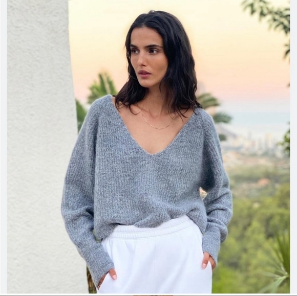 The Group Babaton cropped alpaca wool sweater - Picture 1 of 7